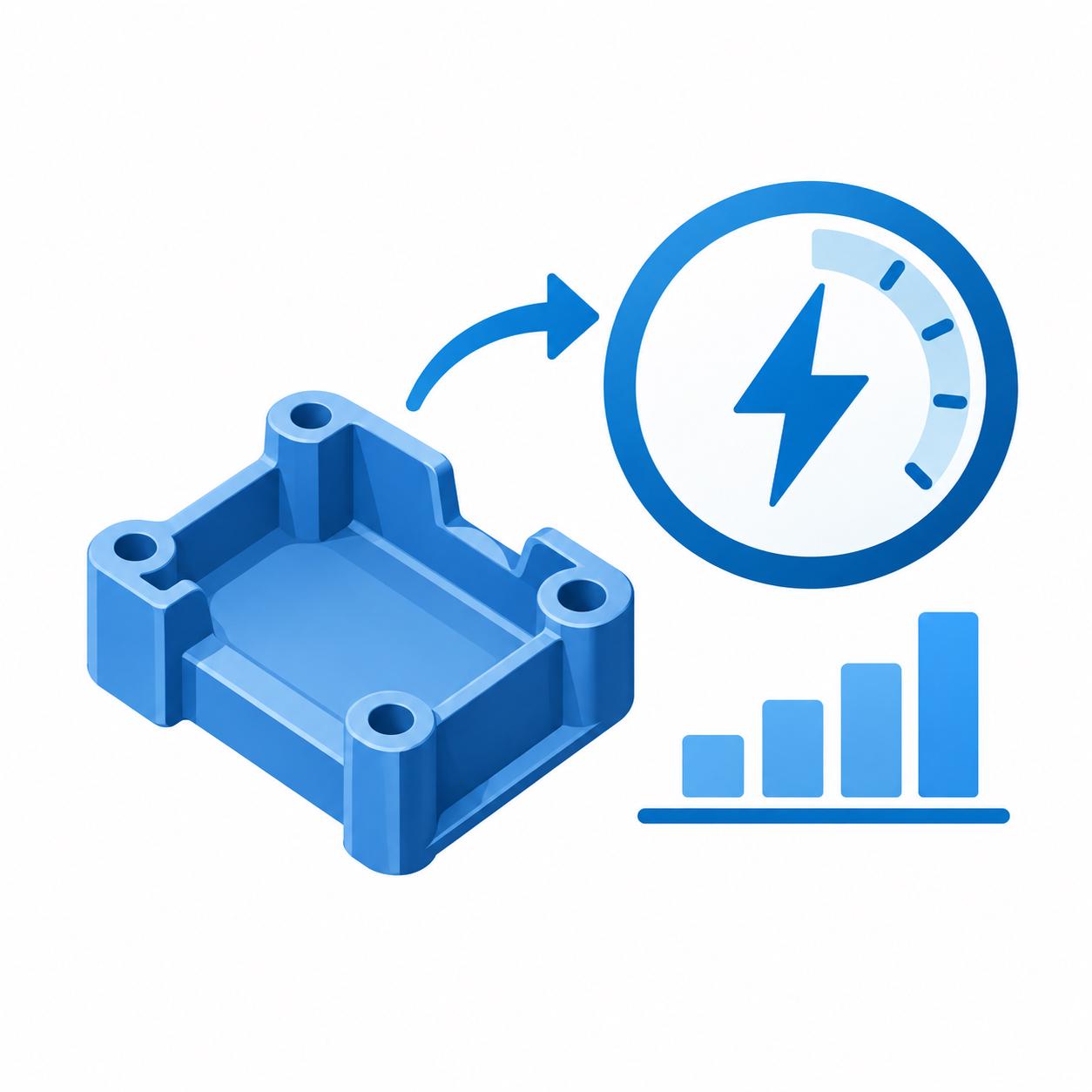 Pictograma para kWh por pieza producida